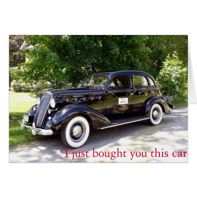 Je t'ai acheté cette carte (Devant horizontal)