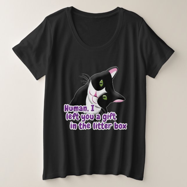 Je t'ai laissé un chat cadeau (Design devant)