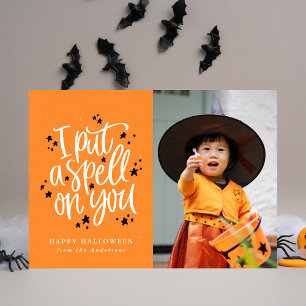Je T'Ai Mis Un Spell Sur Orange Carte photo Hallow
