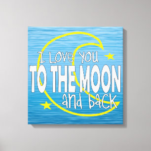 Je T'Aime À La Lune Et À La Toile De Dos