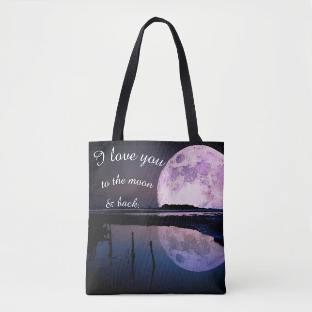Je t'aime à la lune et au sac arrière (Devant)