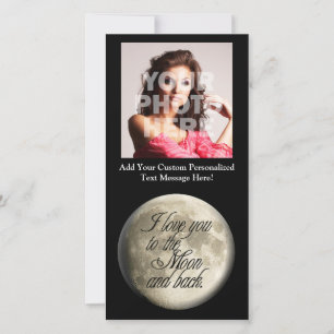 Je t'aime à la lune et le dos lunaire réaliste