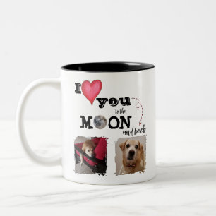 Je t'aime à la Mug de café de la lune