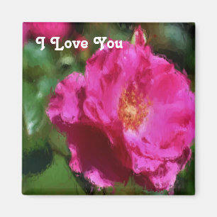Je T'Aime Aimant Rose Aimant