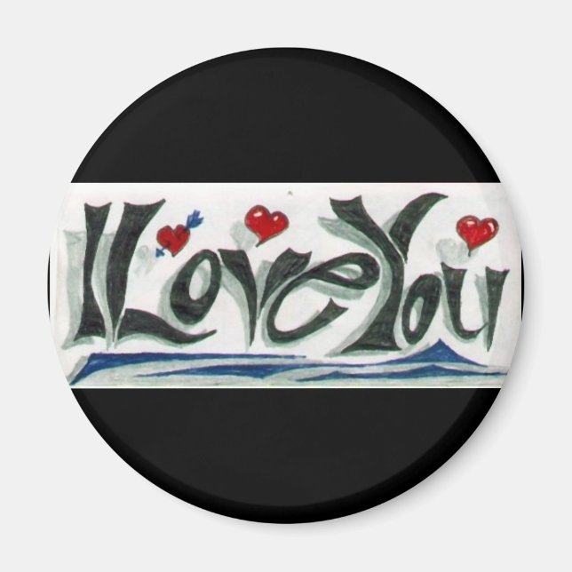 Je T'Aime Aimer Magnet (Devant)