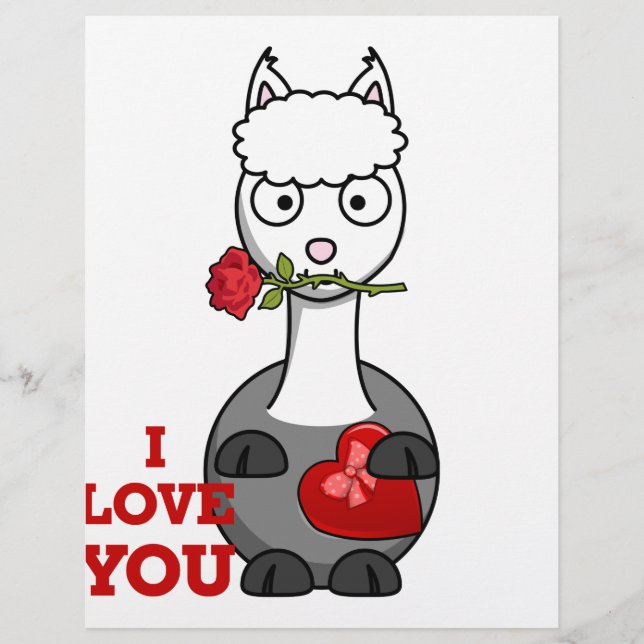 je t'aime alpaca (Devant)