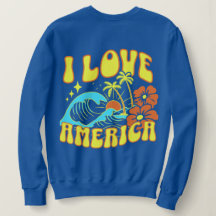 Je T'aime America Sweatshirt Pour Femmes