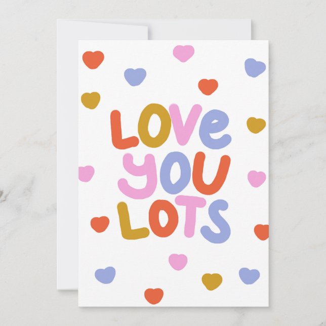 Je T'Aime Anniversaire Valentines Carte Plat Day (Devant)