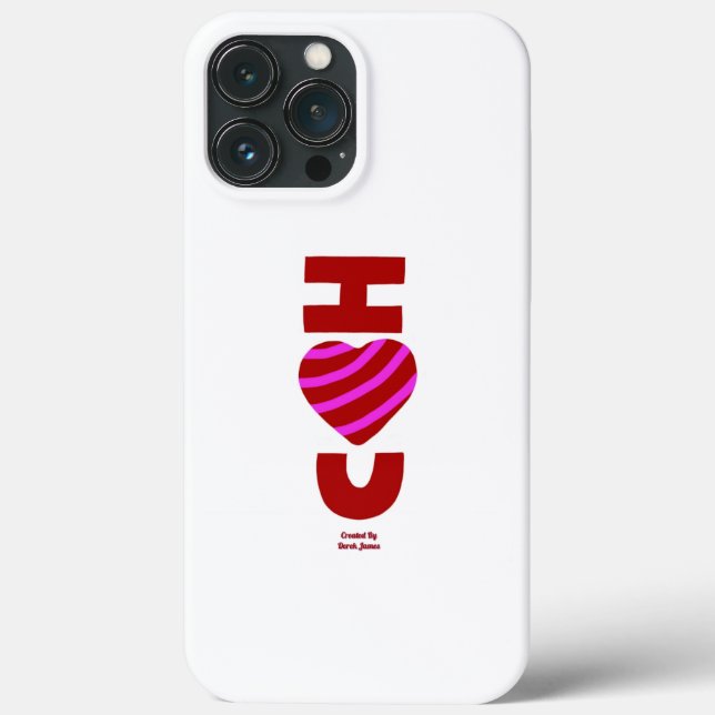 Je t'aime Apple iPhone 13 Pro Max Coque (Verso)