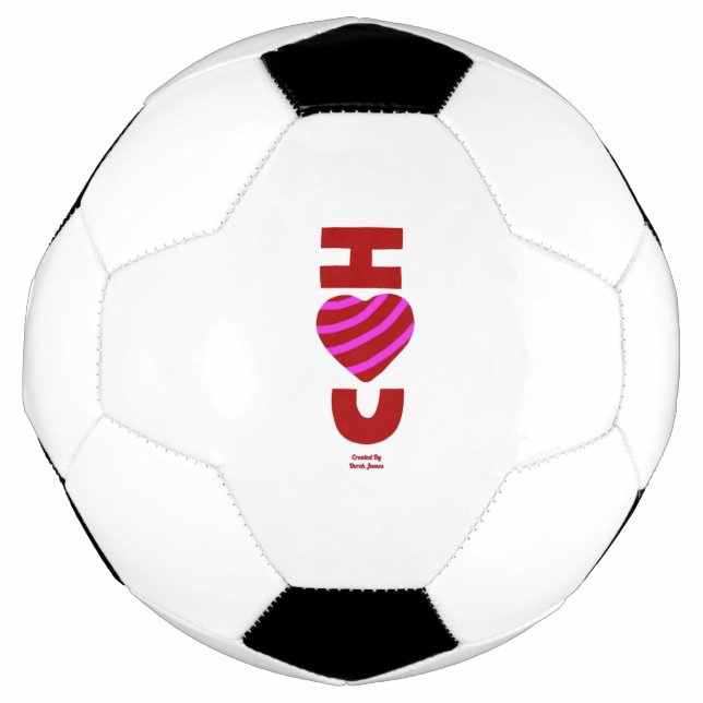 Je t'aime ballon de football (Devant)