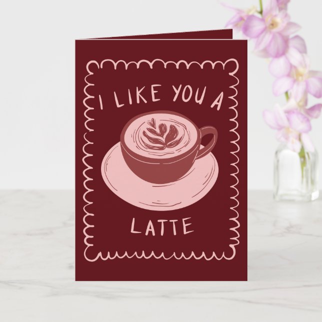 Je T'aime Beaucoup Cartes de la Saint-Valentin Drô (Orchidée)