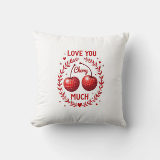 Je t'aime beaucoup Cerise Coussin