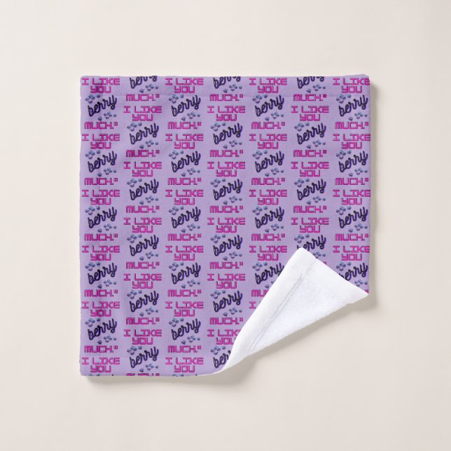 JE T'AIME BEAUCOUP FRAMBOISE (Gant de toilette)