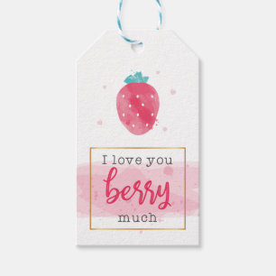 Je t'aime Berry Beaucoup d'aquarelle étiquette ca