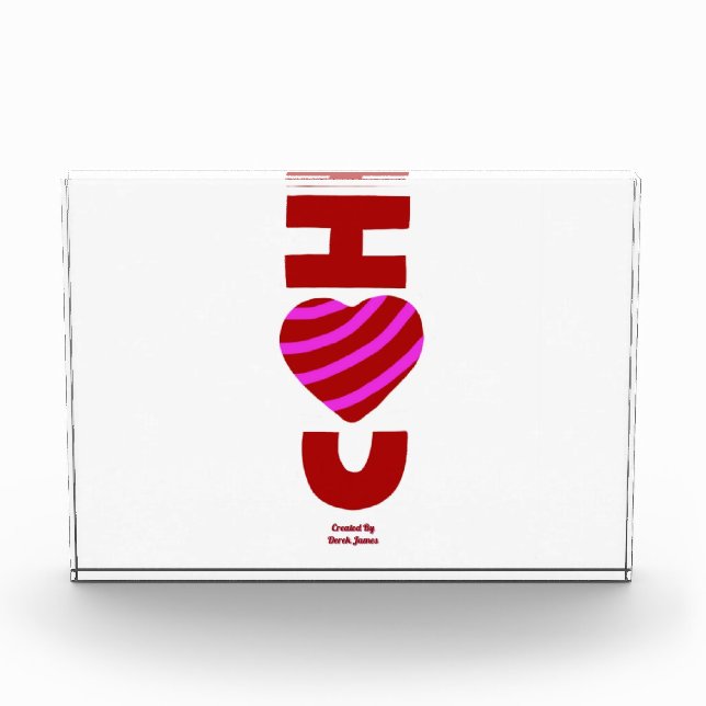 Je t'aime Bloc photo horizontal (Devant)