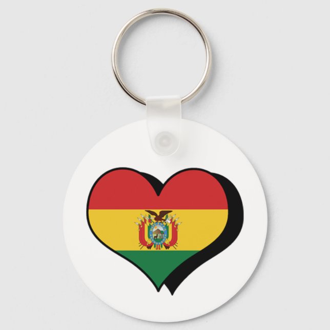 Je t'aime Bolivie Porte-clés (Recto)