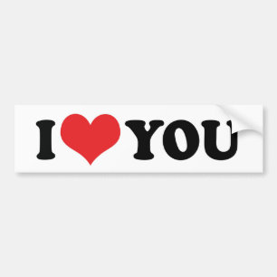 Je T'Aime Bumper Sticker