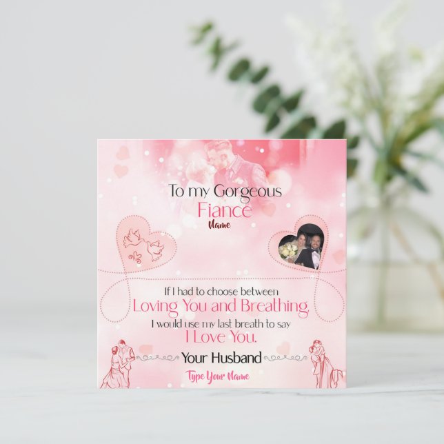 Je t'aime Cadeau pour elle (Debout devant)