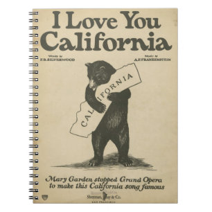 Je t'aime carnet de la Californie