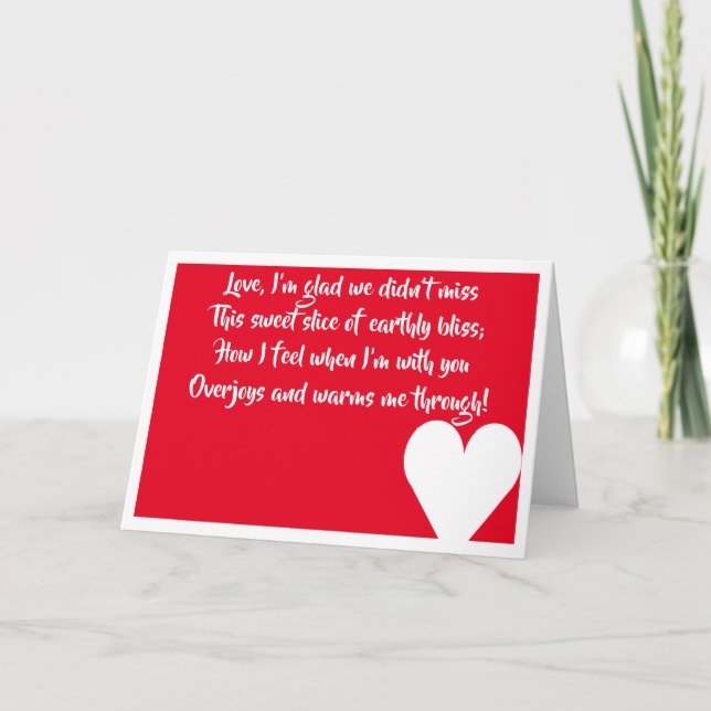 Je t'aime carte (Devant)