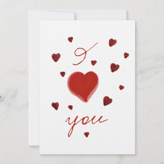 Je t'aime carte de cœur