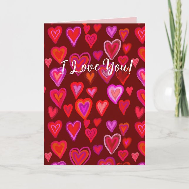 Je T'Aime ! Carte de correspondance (Devant)