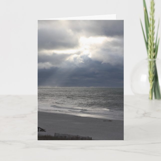 JE T'AIME carte de la plage (Devant)