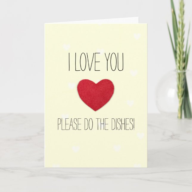 Je t'aime carte de la Saint-Valentin. (Devant)