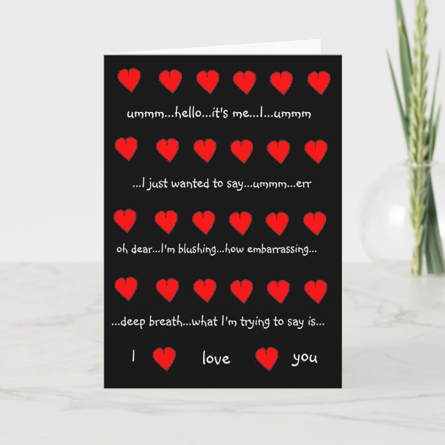 "Je t'aime" carte de Valentines (style de Hugh (Devant)