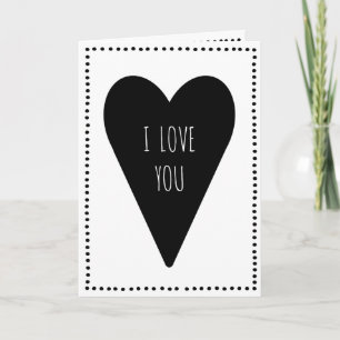Je t'aime carte de voeux de