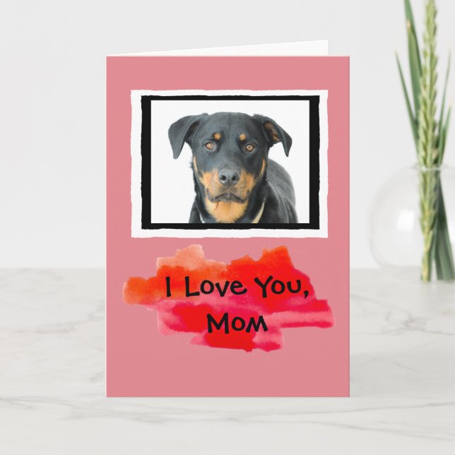 Je t'aime, carte de voeux faite sur commande de (Devant)