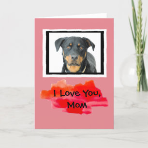 Je t'aime, carte de voeux faite sur commande de
