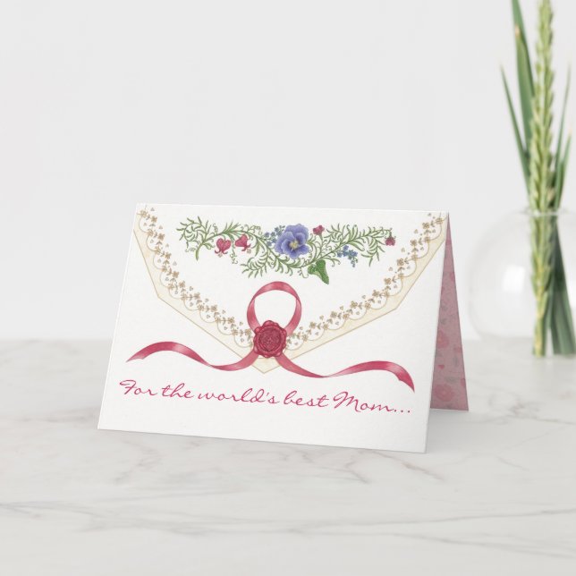 "Je t'aime, carte du jour de mère de maman" (Devant)