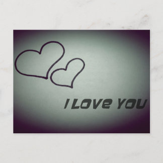 je t'aime carte postale