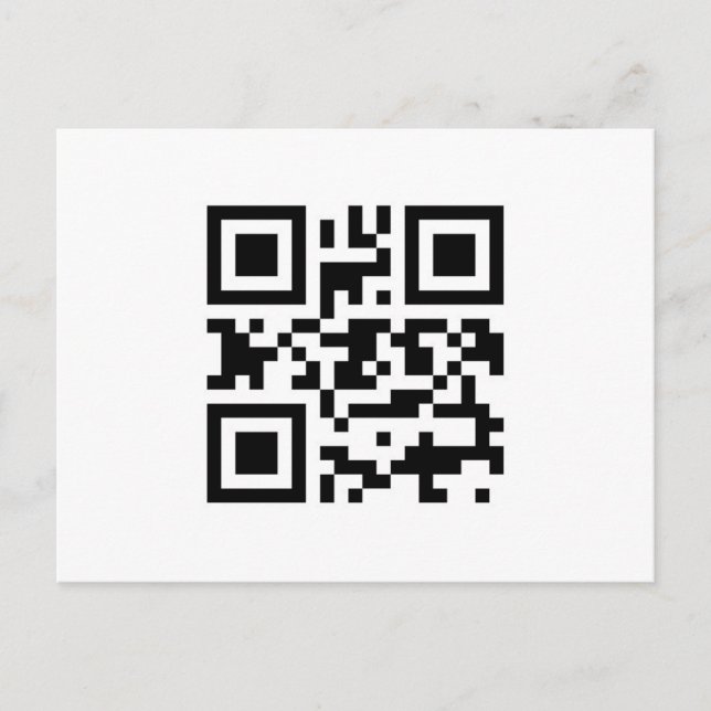 Je t'aime Carte postale QR (Devant)