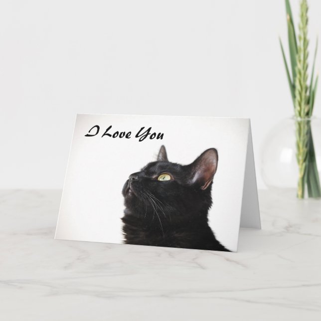 Je t'aime Carte Pussycat (Devant)