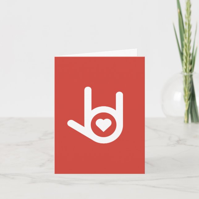 Je T'Aime, Carte Rouge De Voeux (Devant)