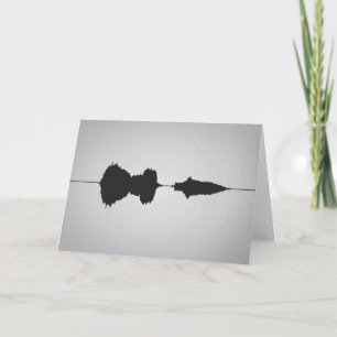 Je t'aime carte se pliante 4 de forme d'onde