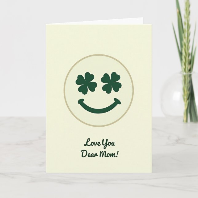 Je t'aime chère maman Carte de sourire (Devant)