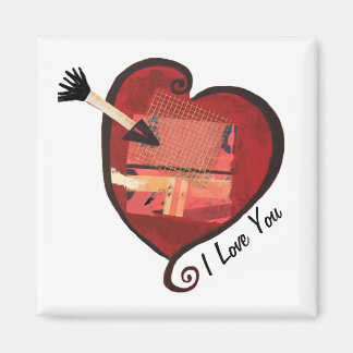 Je t'aime coeur Magnet