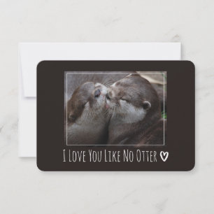 Je t'aime comme aucune loutre Photo mignonne