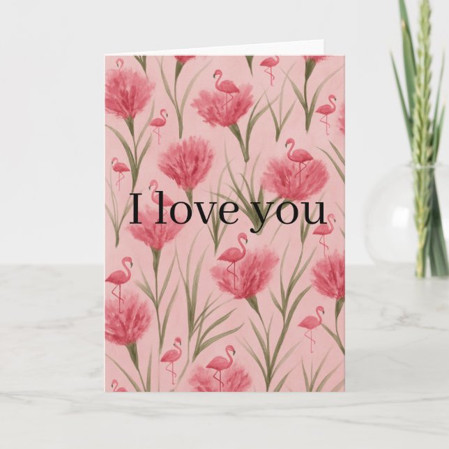 "Je t'aime comme tu es" Carte de voeux (Devant)