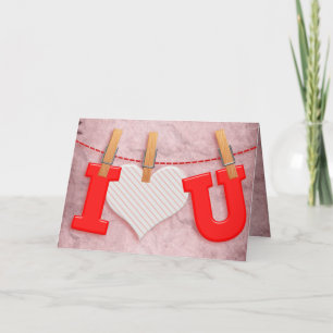 Je t'aime d'amour Saint Valentin Vintage Carte