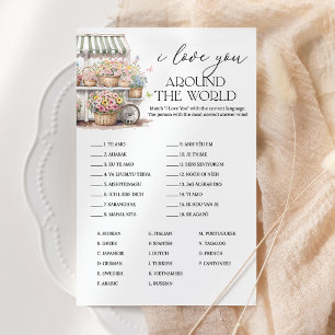 Je T'Aime Dans Le Jeu De Mariage Du Marché Mondial