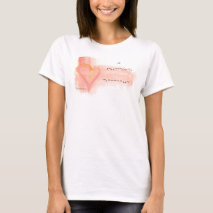 "JE T'AIME" dans le T-shirt de code Morse (femmes