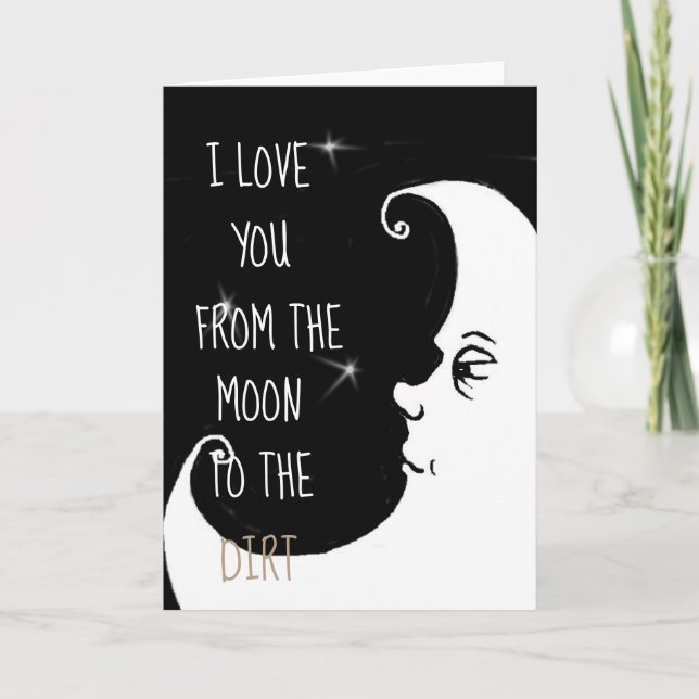 Je t'aime de la carte de lune… (Devant)