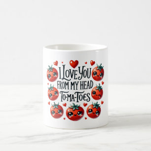 Je T'Aime De Ma Tête Tomates - Cute Pun Mug