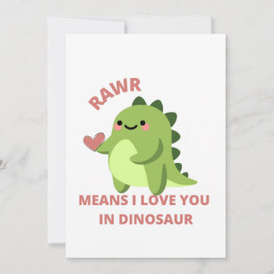 Je t'aime en dinosaure
