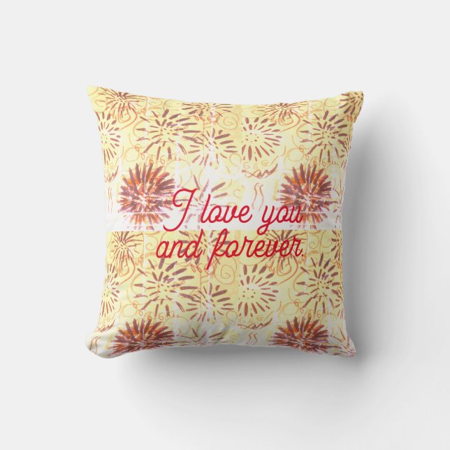 Je t'aime et coussin pour toujours (Recto)