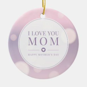 Je t'aime Fête des mères de maman Ornement